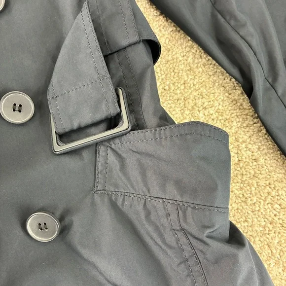 The Limited Womens Trench Coat Medium Blue Rain Lightweight Jacket Casual Career - Picture 4 of 9
